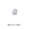 Cuentas de Posicionamiento de Plata de Ley S925 Accesorios Hechos a Mano para Pulseras y Collares Cierre de Acabado Pin Clip Material Plano Fijo para Pulsera