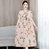 Camisón de Algodón Seda de Verano para Mujeres de Mediana Edad y Mayores Talla Extra Plus Suelto Casual de Manga Corta para el Hogar Vestido
