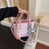 Bolsa Tote Color Block de Luxo Feminina 2026 Nova Coleção de Primavera Bolsa de Ombro Estilo Balde Fashion Versátil para o Dia a Dia