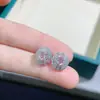 Aretes de Zafiro Rosa Natural Puro con Color Cristalino Vibrante, Piedra Preciosa Grado 5A, Tamaño 4*5mm