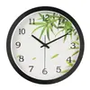 Reloj de pared LED luminoso con control de voz inteligente, personalidad creativa, estilo chino nuevo, reloj de pared luminoso para sala de estar del hogar, reloj