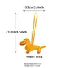 Huinming Accesorios Serie Miu Colgante para Bolso Piel Sintética Perro Salchicha Peluche Llavero de Gama Alta Pequeño Regalo Recuerdo de Fiesta