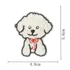 Novos Patches Bordados de Computador de Desenho Animado de Animais de Estimação Fofos, Patches Bordados de Cachorro Autoadesivos para DIY, Bordado Termocolante