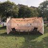 Pantalla Cortavientos Plegable Estilo Camping al Aire Libre Pantalla a Prueba de Viento Estilo Camping Picnic Tela de Algodón Pantalla Cortavientos Muro Cortavientos