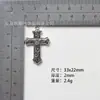 Suministro Exclusivo Transfronterizo de Colgantes de Cruz de Aleación de Zinc Vintage de 33x22 mm para Ropa DIY, Collares, Llaveros, Accesorios al por Mayor