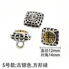 Botones de aleación para la fortuna, la prosperidad, la longevidad y la felicidad, botones nuevos de estilo nacional chino, botones metálicos decorativos para cheongsam, Hanfu y traje Tang, accesorios para ropa
