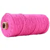 Cuerda Cuerda de Algodón Lino 3 mm de Grosor Cuerda de Algodón Rollo Completo Cuerda para Atar Embalaje Cuerda de Algodón diy Tejido Hecho a Mano Hilo de Algodón de Colores Otro