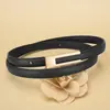 Cinturón Delgado para Mujer Cintura Alta Cinturón Decorativo Faldas Jeans Accesorios Versátiles Fábrica de Cabezal de Agua Soporte para Dibujo y Muestra