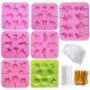 Molde para Palito de Queijo Silicone de Grau Alimentício Doméstico Crianças Caseiro Palito de Queijo Ferramenta Pirulito Saco de Embalagem Conjunto de Três Peças