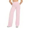 Calça Yoga Reta Transfronteiriça Dfyne Feminina Cintura Alta Sensação Nua Levanta Bumbum Solta Emagrecedora Esportiva Leggings de Yoga para Exterior