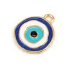 Accesorios para Joyería DIY Collar Colgante Europeo y Americano Accesorios DIY Aleación de Plata Tibetana Ojos Azules Colgante Fabricación de Joyería Al Por Mayor