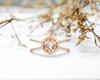 Cao Shi deseo nuevo anillo creativo para mujer con línea de cruz tachonada de diamantes, chapado en cobre, oro rosa, joyería de circonita