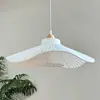 Luminária Pendente de Tecido Estilo Cream Nórdico, Lâmpada de Quarto Artística de Designer Ins, Iluminação Nórdica Minimalista de Alto Padrão