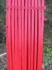 Balsa de Bambú Roja Boda Tiras de Bambú Impermeable Sala de Exposiciones Arreglo Floral de Bambú Tejido de Bambú Diseño de Decoración de Boda Balsa de Bambú de Color Gradiente