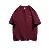 Camiseta negra de manga corta de algodón puro para niñas y niños mayores, ropa de verano para estudiantes de secundaria y preparatoria, top versátil casual de corte holgado