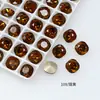 Rhinestones para Decoración de Uñas Color Amarillo Humo Cristal Dongzhou Colección Color Café Melard de Alta Calidad Accesorios de Uñas de Repuesto Huazi