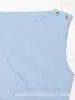 Comercio Exterior Transfronterizo Ropa de Mujer Verano 2026 Nuevo Estilo Europeo y Americano Moda Blusa de Popelina Adornada Top 7484104