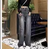 Jeans de Campana Retro Americanos para Mujer, Nuevos de Tiro Alto, Elásticos, Ajustados, Diseño Elegante con Bordes Deshilachados, Pantalones Versátiles Bootcut