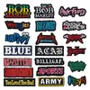 Parche de Tela Bordado con Letra Inglesa Insignia Bordada Personalizada para Computadora Parche Adhesivo para Ropa Chaqueta Parche Agujero DIY