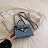 La popular bolsa retro de este año para mujer 2023 nueva moda otoño e invierno bandolera para mujer texturizada portátil Kelly
