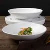 Prato de melamina branco prato doméstico estilo ins preto e branco novo estilo 2025 prato para refogar prato sensação catering comercial