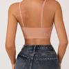 Sujetador Inalámbrico para Mujer, Sujetador Deportivo Talla Grande, Hermosa Espalda Push-Up Estilo Camisola Sujetador de Yoga Sin Costuras para Mujer
