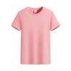 Camiseta de verano de cuello redondo de manga corta para hombre, de algodón de Xinjiang, de alta gama, 260 g, con logotipo