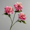Flor de Simulación Tres Cabezas Flor de Camote Adorno para el Hogar Sala de Estar Ramo Escena de Boda Flor Decorativa Artificial Arte Decorativo Flor Material