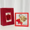 Llavero Dorado Año Nuevo del Caballo, Oro Puro 999, Hazte Rico Inmediatamente, Colgante para Teléfono Móvil, Set Caballo Zodiacal, Pequeño Regalo