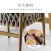 Mesas y Sillas de Madera Maciza para Exteriores, Mesas y Sillas de Comedor de Teca para Patio de Villa, Mesas y Sillas de Té al Aire Libre para Jardín y Balcón, Combinación de Sillas de Mimbre para Ocio