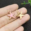 Serie de Vida Marina Más Vendida Transfronteriza Estrellas de Mar, Conchas, Caracoles Colgantes de Aleación Accesorios para Llaveros de Bricolaje