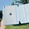 Capa protetora azul com bolinhas para tablet Apple iPad 11 com 70% de desconto Tipo Y Air 8/7/6 com slot para caneta Pro 13 polegadas