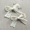 Pasador de Encaje Bordado Beige Pequeño Fresco Retro Pinza Lateral Pinza para Flequillo Pinza de Pelo Bohemio Pastoral Pinza de Pato