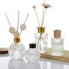Frasco de aromaterapia avançado de vidro, frasco de aromaterapia de vime com flores secas, frasco de perfume para quarto doméstico, frasco de aromaterapia, frasco de vidro para atacado