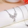 Celebridade da Internet Mesmo Estilo Luz Luxo Amor Coração Zircão Colar Feminino Novo Design de Nicho Sentido Pingente Colar Elegante
