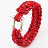 Pulseira de Paracord Salva-Vidas para Uso Externo Multifuncional Camping Paracord de Sete Fios Corda Trançada de Nylon Mosquetão Pulseira de Sobrevivência