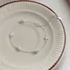 Pulseira Estilo Feriado Estrela do Mar Laço Concha em Prata Pura S999 para Meninas, Design Requintado, Luxo Acessível e Joia de Mão Elegante
