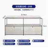 Combinação Modular de Aparadores Vintage, Gabinetes de TV em Aço Inoxidável, Gabinetes de Armazenamento Modernos Minimalistas Estilo Ins, Gabinetes de Armazenamento Doméstico