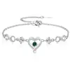 Comércio Exterior Transfronteiriço Pulseira Infinito Amor Prata Esterlina S925 Diamante Brilhante Doze Pedras de Nascimento Joia Pulseira de Zircônia de Luxo Leve de Alta Qualidade