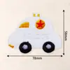 Parches Bordados de Coches de Dibujos Animados, Parches Bordados por Computadora Multicolores para Decoración de Ropa Infantil, Suministro Transfronterizo
