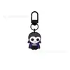 Chaveiro de Borracha Macia em PVC de Desenho Animado para Halloween Fantasma Fofo Abóbora Fivela em Forma de U Pingente Pingente para Sacola de Presente de Festival