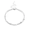 Joyería de Acero de Titanio Dongguan Cadena Hueso de Serpiente Oro 18K Venta al por Mayor Transfronteriza Tobillera Apilable de Acero Inoxidable para Mujer con Sensación de Alta Gama y que No se Desvanece