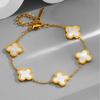 Pulsera de acero de titanio que no se desvanece, para mujer, nicho, combina con todo, estilo ins, pulsera para niñas, lujo ligero de alta gama, joyería simple