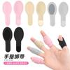 Protector de dedos con ajuste de mano, color negro, correa universal con velcro, diez dedos, protección práctica para reutilización