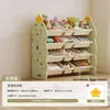 Estante de armazenamento infantil de grande capacidade para uso doméstico, armazenamento em várias camadas para sala de estar, quarto de bebê e armário combinado para brinquedos de bebês