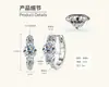 Comercio Exterior Al por Mayor Pendientes Personalizados para Hombre y Mujer Plata de Ley S925 Color D Pendientes de Moissanita Diseño Geométrico Estilo Elegante y Sencillo