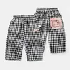 Pantalones de Verano Antimosquitos para Niñas, Pantalones Anchos para Bebés Niñas, Pantalones Largos de Cuadros Finos de Verano para Niños 5928 Infantil Clase A