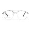 Gafas Xunge Doble Puente Montura Grande Combinan con Todo Espejo Plano Naricera de Silla de Montar para Hombre Gafas Planas Simples para Viajero Nuevo Estilo Transfronterizo para Mujer