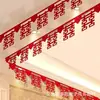 Cortinas para techo de habitación, decoraciones de techo, decoración de habitación de boda, guirnaldas para sala de estar, guirnaldas para el novio y la novia, colección completa de suministros para bodas