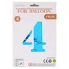 Globos de Número de 32 pulgadas Empaquetados Individualmente en OPP Decoración de Atmósfera Festiva para Fiesta de Primer Cumpleaños Letrero de Número Inflable